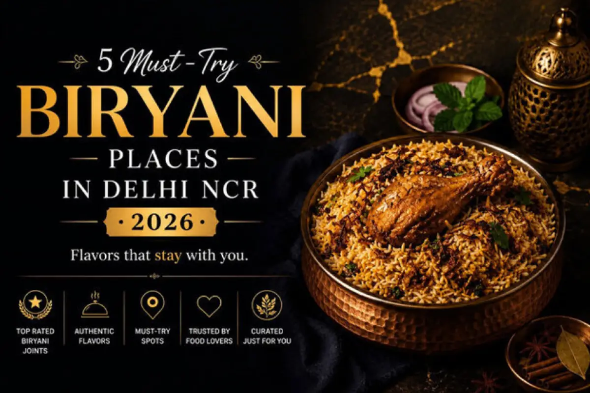 Delhi NCR Lists Five Must-Try Biryani Spots for 2026