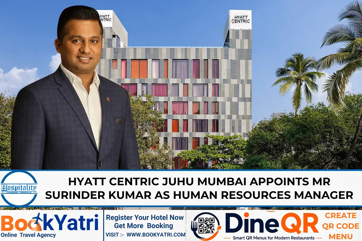 Surinder Kumar Appointed HR Manager at Hyatt Centric Juhu