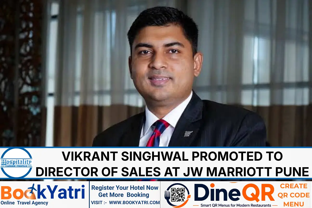 Vikrant Singhwal Promoted to Director of Sales at JW Marriott Pune