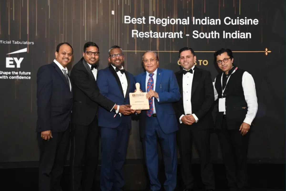 Chennai Express **wins Best South Indian Restaurant** title in 2026 awards