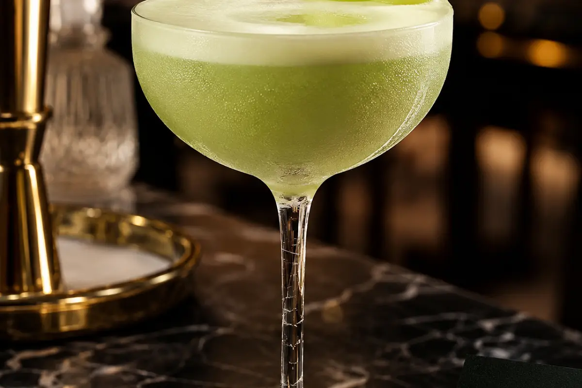 Midori Sour with Baileys Cocktail Recipe with SOP, Garnish & Presentation Guide