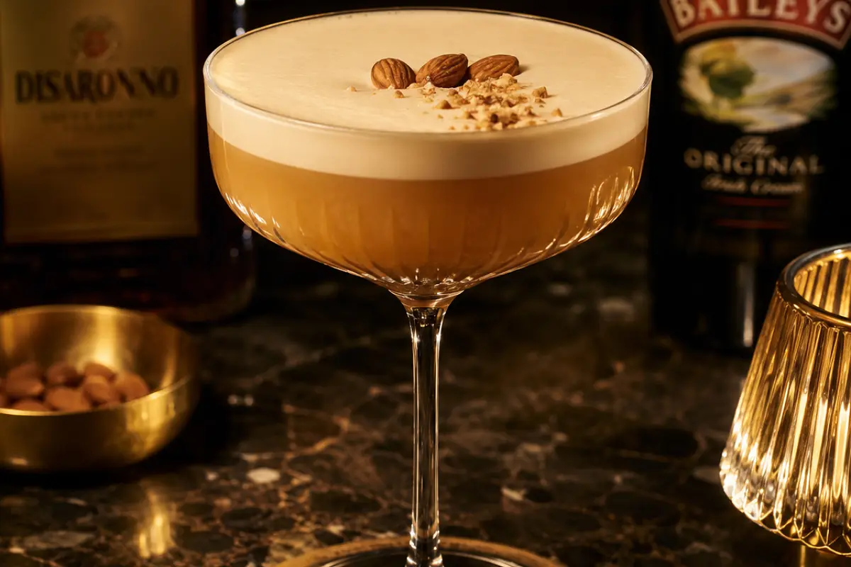 Amaretto Sour with Baileys Cocktail Recipe with SOP, Garnish & Presentation Guide