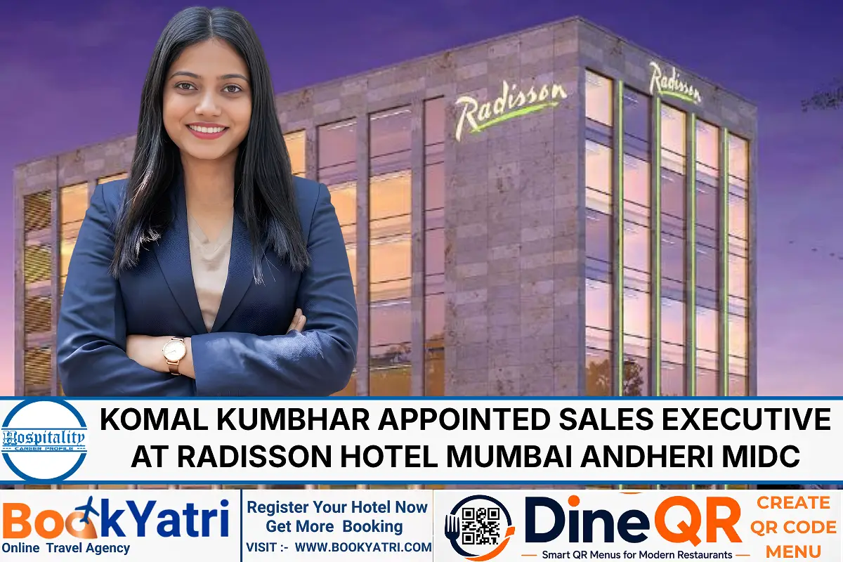 Komal Kumbhar Appointed Sales Executive at Radisson Mumbai