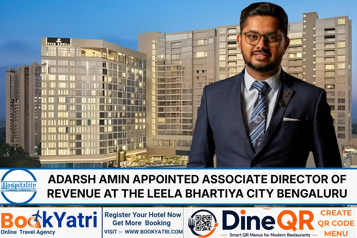Adarsh Amin Appointed Associate Director of Revenue at The Leela Bhartiya City Bengaluru