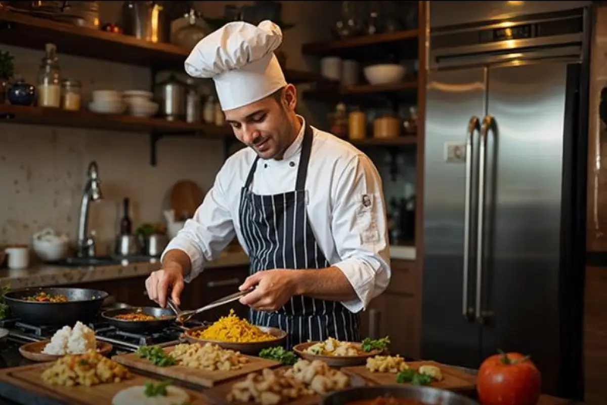 India Trades Crowded Restaurants for Private Chefs at Home