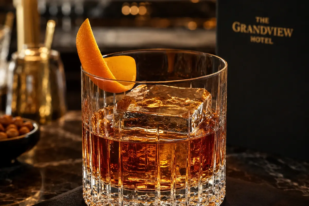 Old Fashioned Cocktail Recipe | Classic Hotel Style Whiskey Cocktail