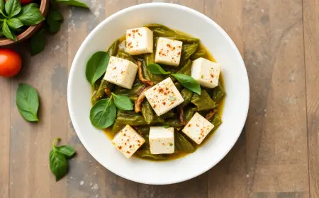 Thai Basil Paneer Recipe with SOP & Presentation Guide