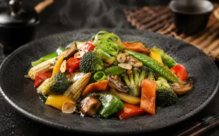 Hot Garlic Vegetables Recipe with SOP & Presentation Guide