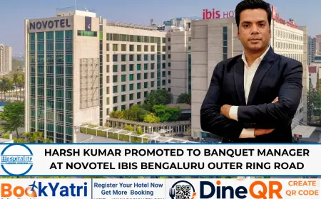 Harsh Kumar Promoted to Banquet Manager at Novotel Ibis Bengaluru