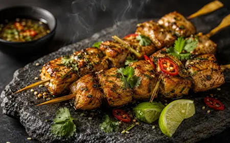 Thai Fish Skewers Recipe That Grills Fragrant with Lemongrass