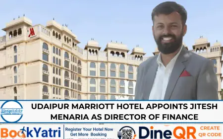 Jitesh Menaria Joins Marriott Udaipur as Director of Finance