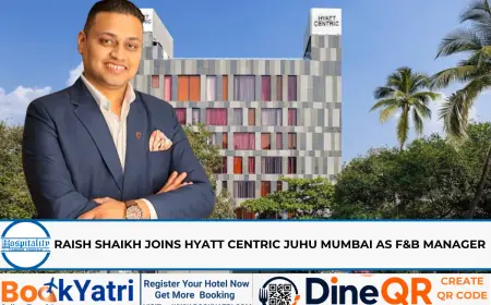 Raish Shaikh Joins Hyatt Centric Juhu Mumbai as F&B Manager