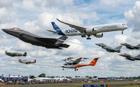 Farnborough Airshow 2026 Unveils First Flying Display Aircraft Lineup