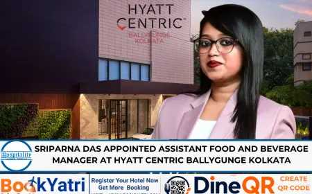 Sriparna Das Appointed Assistant F&B Manager at Hyatt Centric Kolkata