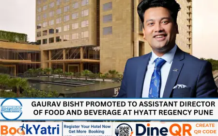 Gaurav Bisht Promoted to Asst. Director of F&B at Hyatt Regency Pune