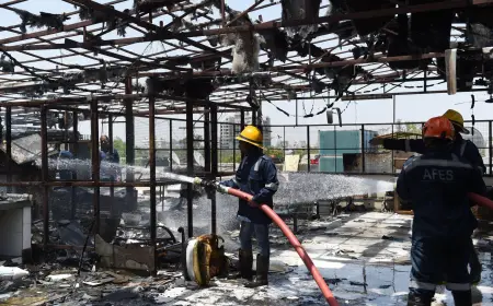 Restaurant blaze at Ellisbridge in Ahmedabad causes panic