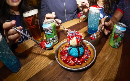 BJ's Restaurant Launches Stars & Stripes Pizookie for Summer 2026
