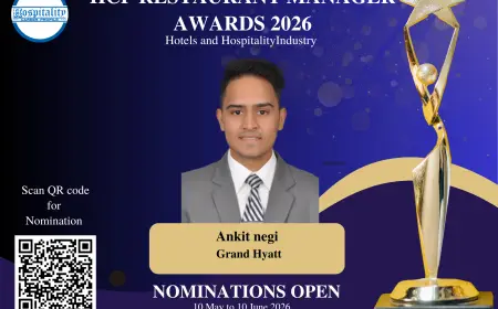 Ankit Negi, Restaurant Manager of Grand Hyatt, Nominated for Restaurant Manager Award 2026