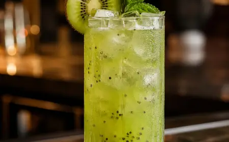 Kiwi Cooler Cocktail Recipe with SOP, Garnish & Presentation Guide