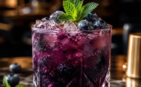 Blueberry Smash Cocktail Recipe with SOP, Garnish & Presentation Guide