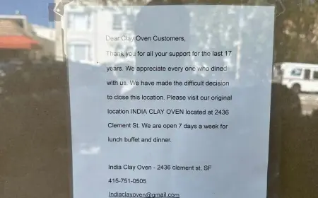 West Portal Indian Restaurant Closes After 17 Years