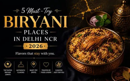 Delhi NCR Lists Five Must-Try Biryani Spots for 2026