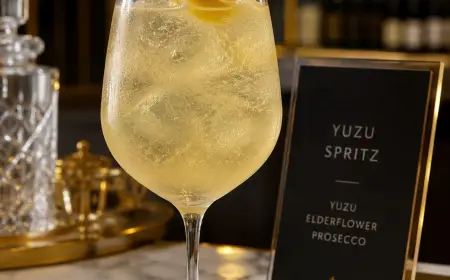 Yuzu Spritz Cocktail Recipe with SOP, Garnish & Presentation Guide