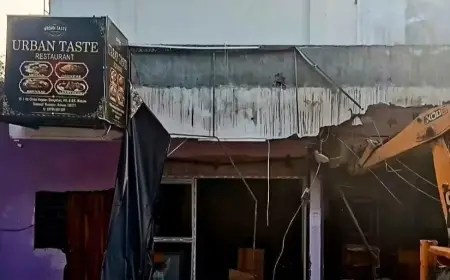 Restaurant demolition follows protest after tea community man’s death