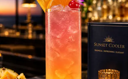 Sunset Cooler Cocktail Recipe with SOP, Garnish & Presentation Guide