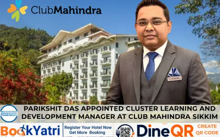 Parikshit Das Appointed Cluster L&D Manager at Club Mahindra Sikkim