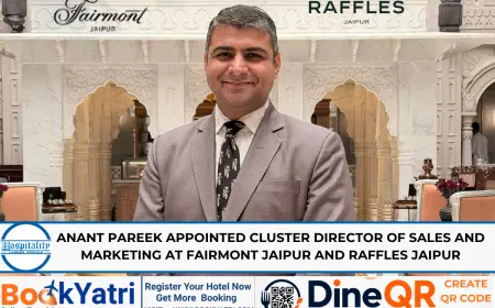 Anant Pareek Appointed Cluster DOSM at Fairmont and Raffles