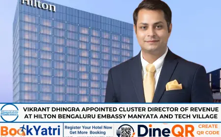 Vikrant Dhingra Appointed Cluster Director of Revenue at Hilton