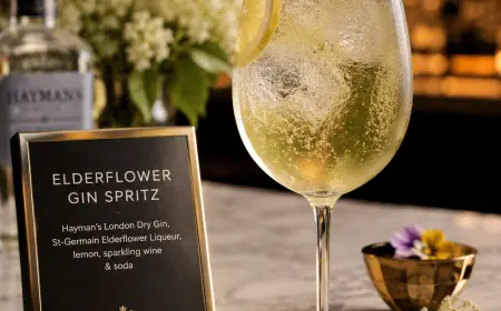 Elderflower Gin Spritz Cocktail Recipe with SOP, Garnish & Presentation Guide