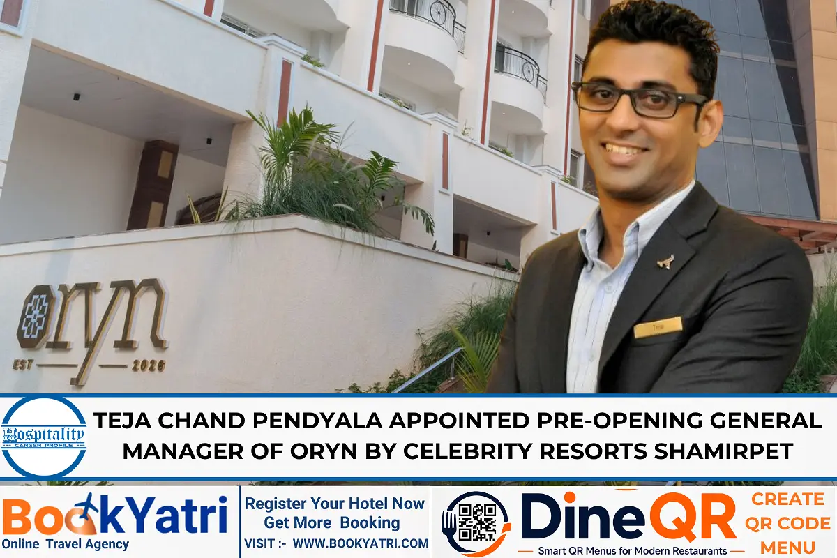 Teja Chand Pendyala Appointed Pre-Opening GM of Oryn Resorts