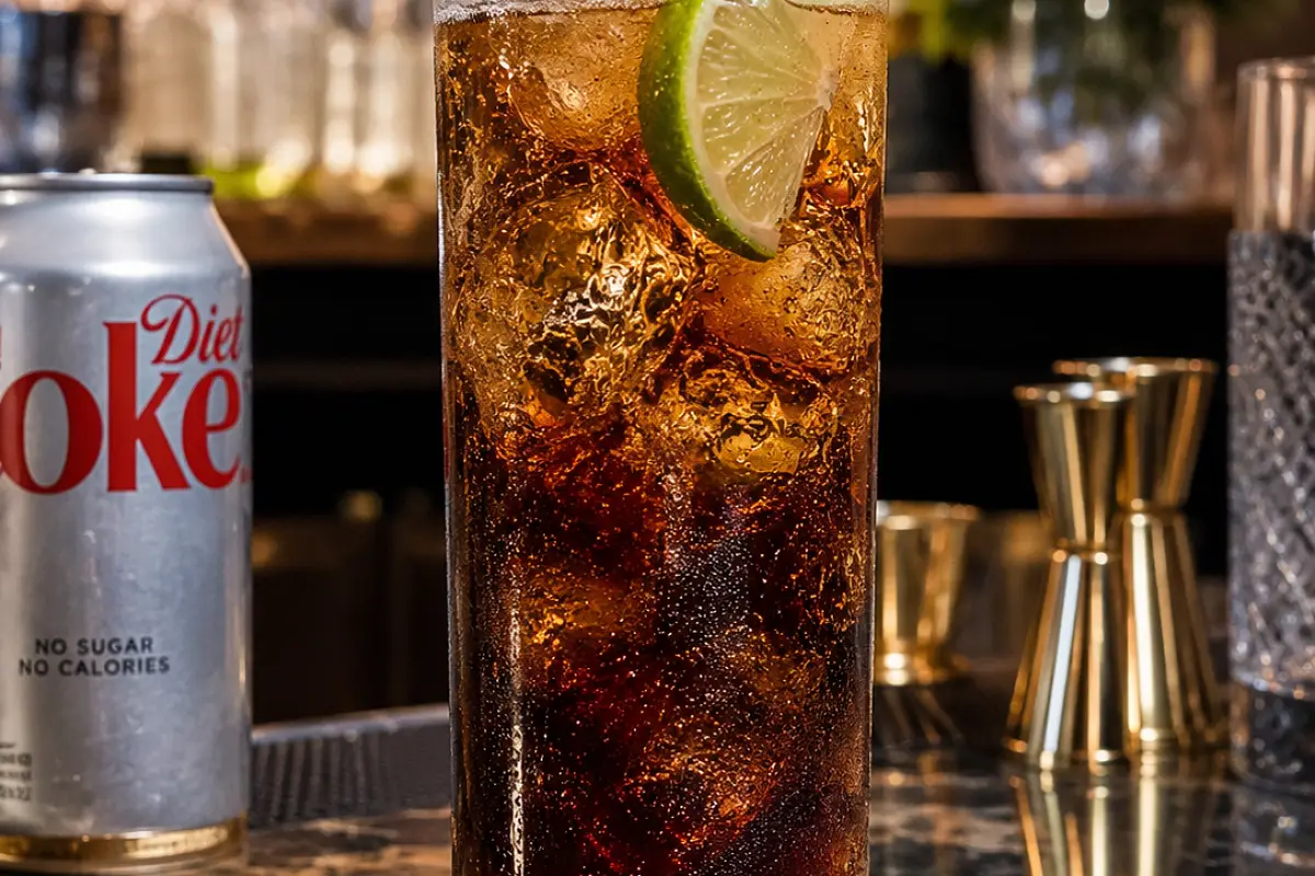 Classic Diet Coke & Lime mocktail recipe