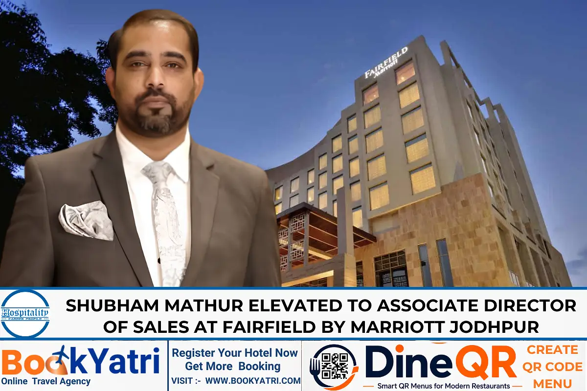 Shubham Mathur Elevated to Associate Director of Sales at Fairfield