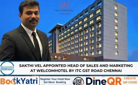Sakthi Vel Appointed Head of Sales and Marketing at Welcomhotel