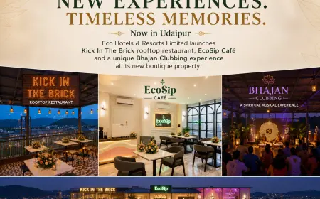 Eco Hotels & Resorts Launches ‘Kick In The Brick’ Rooftop Restaurant and EcoSip Café in Udaipur