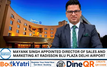 Mayank Singh Appointed DOSM at Radisson Blu Plaza Delhi Airport