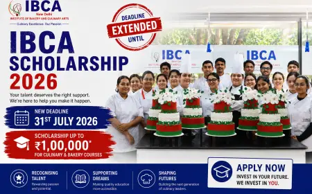IBCA Extends ₹1 Lakh Scholarship Deadline for Culinary Students
