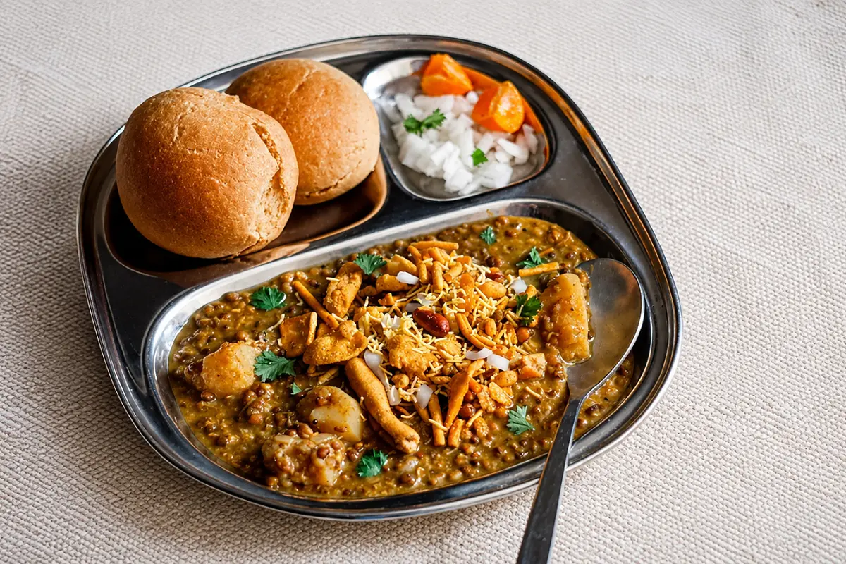 How To Make Misal Pav (Stepwise)