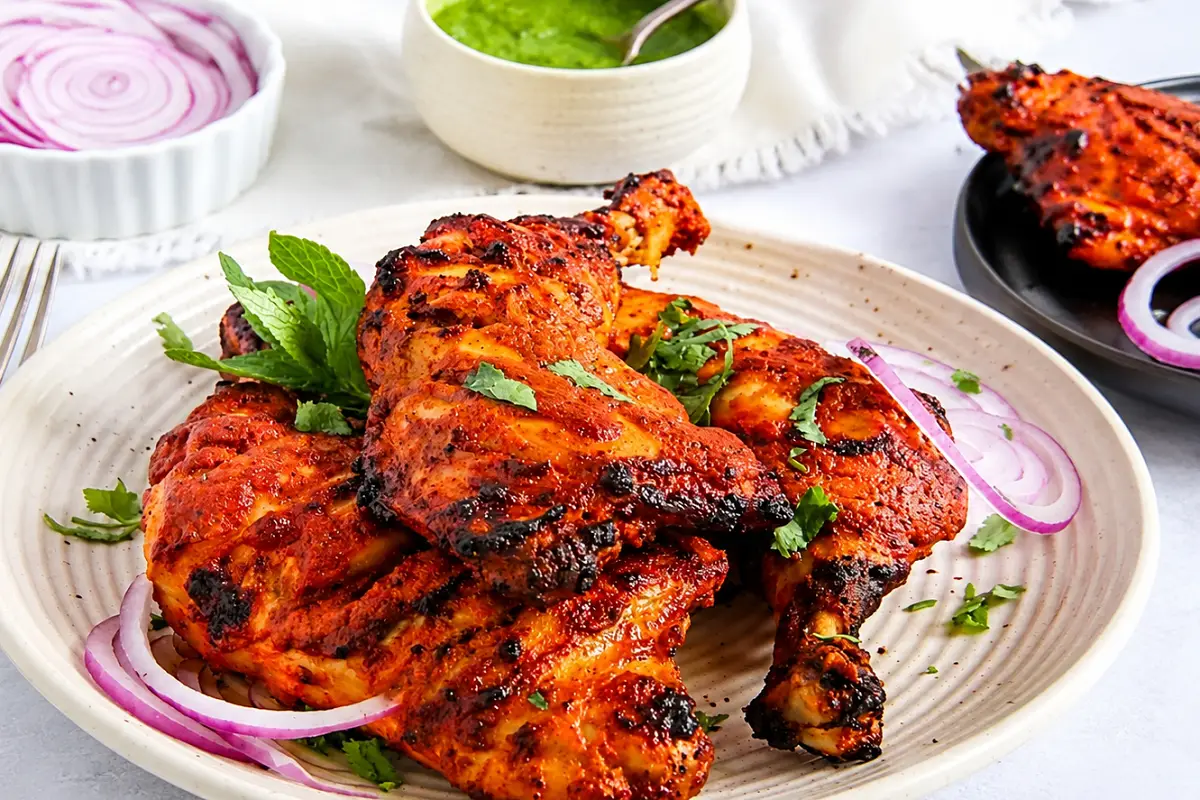 Appetizer Tandoori Chicken Recipe Easy & Authentic Oven or Grill Method