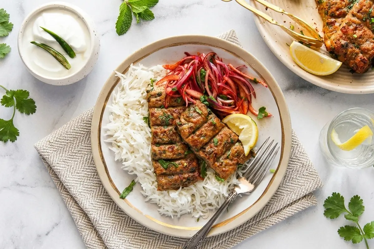 Speedy Indian Chicken Seekh Kebabs (Sheet Pan)