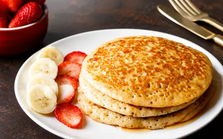 Eggless Pancakes Recipe