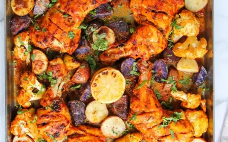 Sheet Pan Tandoori Chicken and Vegetables