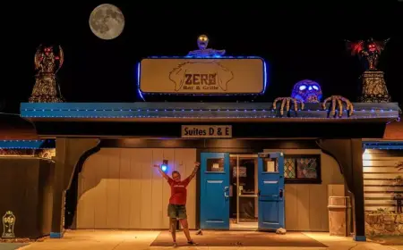 Zero Bar & Grille Portland Maine Never Leaves Halloween