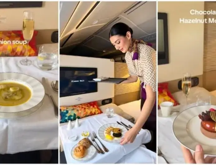 Etihad A380 First Class Dining: Inside a $13,720 Flight