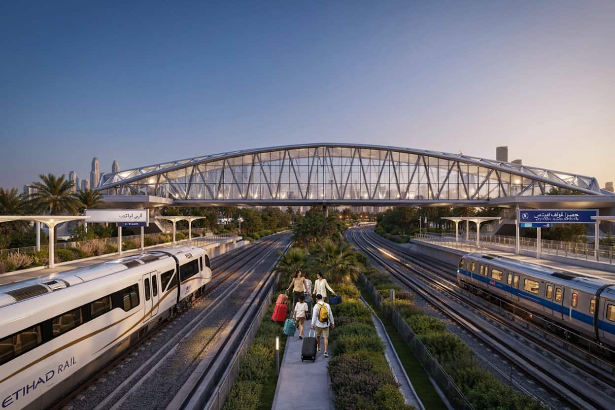 Etihad Rail Dubai: New 400m Bridge Links Metro for Seamless Travel