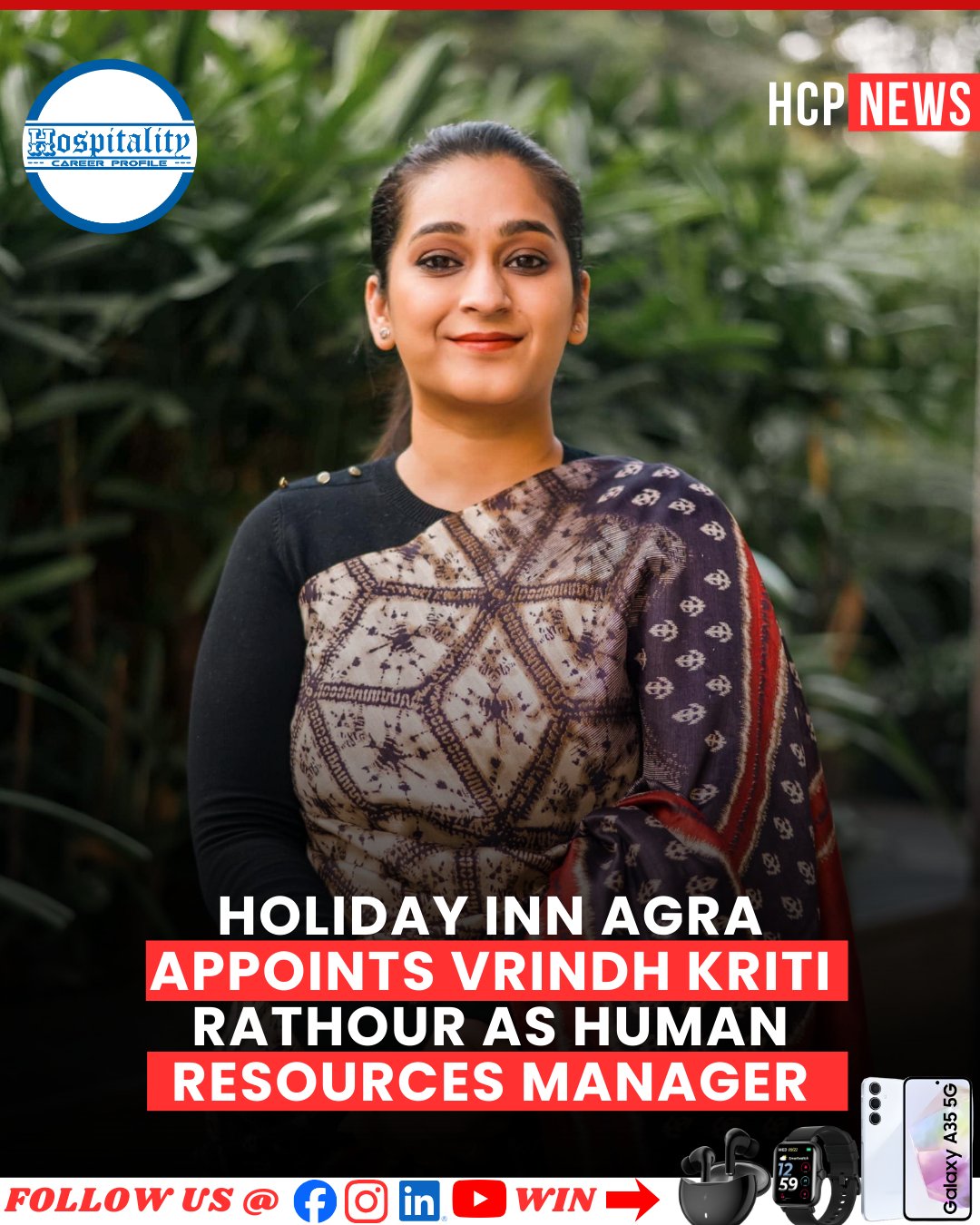 Holiday Inn Agra Appoints Vrindh Kriti Rathour as Human Resources Manager