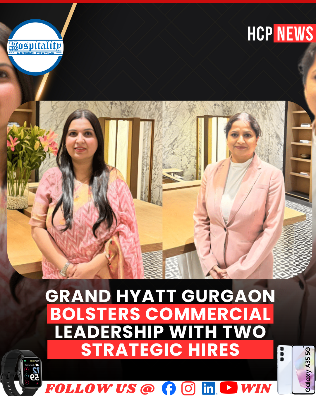 Grand Hyatt Gurgaon Bolsters Commercial Leadership With Two Strategic Hires
